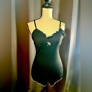 Boyshort sleep romper